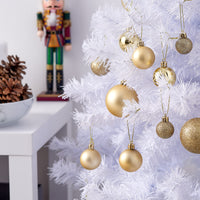 1 x RAW Customer Returns THE TWIDDLERS 100 Golden Christmas tree balls, Christmas balls in various sizes with matt glitter - Christmas tree decorations Christmas tree decoration - RRP €29.99