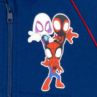 1 x RAW Customer Returns Marvel Hoodie Spiderman Hoodie Spidey and His Great Friends Clothing Blue 122 - RRP €27.17