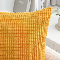 1 x RAW Customer Returns MIULEE Set of 2 Cushion Covers Corduroy Decorative Pillows Cushion Covers Sofa Cushions Decorative Couch Cushions Throw Pillows Cushion Cover Modern Cover Soft for Sofa Living Room Bedroom 30 x 50 cm Turmeric - RRP €15.99