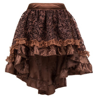 1 x RAW Customer Returns Bslingerie Women s Gothic Punk Steampunk Lace Skirt Clothing Short Skirt - RRP €27.99