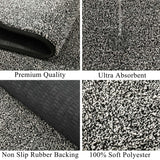 1 x RAW Customer Returns SHACOS Carpet Runner Hallway Long 60x240 cm Corridor Carpet Runner Non-Slip Soft Carpet Runner Hallway Washable Hallway Runner Long Entrance Carpet Long Runner Carpet for Hallway, Kitchen Black  - RRP €45.18