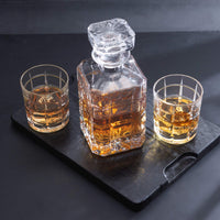 1 x Brand New KANARS Whiskey Glasses and Decanter, 800 ml Decanter with 4 300 ml Glasses for Cognac, Bourbon, Scotch, Martini, Cocktail, Exquisite Gift Box, 5-Piece Set - RRP €55.99