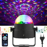 1 x RAW Customer Returns Disco Ball, SEBRUANC Mini LED Party Lights Music Control DJ Rotating Stage Lamps 3W RGB with Remote Control for Home, Birthday Parties, Christmas Parties 2pc - RRP €29.5