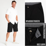 1 x RAW Customer Returns CityComfort Shorts Men Chino Shorts - Short Chino Pants Men Made of Cotton Black, 3XL  - RRP €20.82