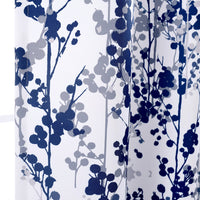 3 x Brand New DriftAway Curtains Leah Abstract Floral Blossom Ink Painting Bedroom Thermal Darkening Insulated Grommet Unlined Window Curtains 2 Panels Each Navy Silver Gray 132x229cm  - RRP €195.3