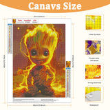 4 x Brand New CEOVR Diamond Painting Kit,Groot Diamond Painting Adult,Animated Diamond Painting Cross Stitch Embroidery,30x40cm Sheets Diamond Painting Art,Anime Groot Diamond-painting,Decoration - RRP €36.24