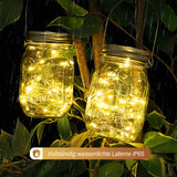 2 x RAW Customer Returns Paxluv Solar Lantern Outdoor Garden - Set of 4 - Solar Outdoor Lantern to Place or Hang - 30 LED Lanterns, Garden Decoration. Autonomous Economical Solar Lantern. Glass 13.4 x 7 cm - RRP €48.98