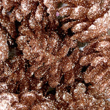 4 x Brand New MIJOMA set of 24 pine cones glitter 4.5 cm magically sparkling Christmas decoration ideal for a festive atmosphere elegant colour variations for decorating trees, wreaths tables champagne  - RRP €70.04