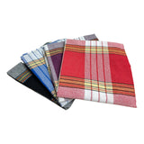 1 x RAW Customer Returns Turkish sauna towel. 80x175 cm made of cotton. Set of 4 with red, blue, purple and black. Checkered. Traditional hammam towel, beach towel, bath towel, hand towel, yoga towel, peshtemal, travel towel, lounger towel - RRP €22.18