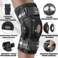 1 x RAW Customer Returns NEENCA knee brace for knee pain, hinged knee support with patented X-Strap fastening system, strong stability for pain relief, for arthritis, meniscus tear, ACL, PCL, MCL - RRP €50.41