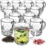 1 x RAW Customer Returns KADAX tea glasses, set of 12, glasses with handle, dishwasher safe, drinking glasses for coffee, tea, water, juice, drink, garden, juice glasses, water glasses, glass set, glass cups Lisa set of 12, 230ml  - RRP €26.94