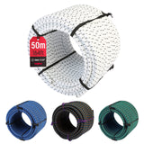 1 x RAW Customer Returns MAGMA Elastic Rope Bungee Cord for Swimming Pool Covers 8mm, 10m. Rubber Rope for Swimming Pool, Fishing, Sailing, Boating, Camping, Tarpaulin Tarpaulins, Indoor, Outdoor, Kitchen, Workshop, Garden White  - RRP €18.49