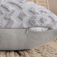 1 x RAW Customer Returns MIULEE Set of 2 Wool Cushion Covers Pillow Case Decorative Pillow Cushion Cover Soft Plush Pillow Decorative Throw Pillow Cover Short Wool Sofa Cushion For Pillow Sofa Bedroom Living Room 40 x 60 cm Beige - RRP €19.15