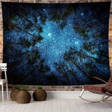 1 x RAW Customer Returns Fog Forest Tree Tapestry Psychedelic Wall Hanging Bedspread Wall Towel Tapestry Nature Landscape Picnic Beach Towel Beach Blanket Large for Bedroom Living Room Dorm Wall Decoration 150 x 130 cm - RRP €14.87