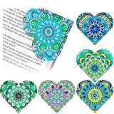 1 x RAW Customer Returns 6 Pieces 5D Diamond Painting Bookmarks Heart Shape Crystal Set for Adults and Children Personalized Bookmarks Diamond Art Accessories Adult Crafts Girls Gifts for Women 8-10 Years D - RRP €13.96