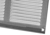 1 x Brand New 300x200mm Air Grille with Anti-Insect Mesh - Metal Air Ventilation Grilles - Galvanized - RRP €21.6