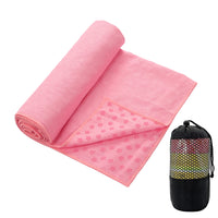 1 x RAW Customer Returns MEIRIYFA Yoga Towel Microfiber Non-Slip Ultra Soft Sweat Absorbent for Hot Yoga Bikram Pilates Standard Size 72 x 24 Pink  - RRP €23.48