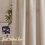 1 x RAW Customer Returns PONY DANCE Curtain Linen Natural Living Room Curtains with Eyelets Set of 2 H 245 x W 140 cm Linen Look Curtains Semi-Transparent Linen Curtains for Living Room Linen Curtains Boho - RRP €31.95