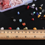 1 x RAW Customer Returns SOSMAR 1 Box 15 Colors Natural Shape Gemstones Beads Semi-Precious Stones with Hole for Jewelry Making DIY Earrings Bracelets Necklaces, with 2 Rolls of Copper Wire 0.5mm - RRP €14.11