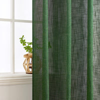 1 x RAW Customer Returns MIULEE curtains with eyelets, voile curtain, modern linen look, semi-transparent for living room, kitchen curtains, children s room, room divider, sliding curtain, loop curtain, set of 2 - RRP €35.59