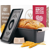 1 x RAW Customer Returns Balises cast iron bread baking pan with lid - unique baking results - durable for life and flexible to use - cast iron loaf pan - ideal for baking bread, roasting and cooking - bread pan - RRP €50.32