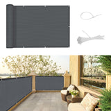 1 x RAW Customer Returns SUNNY GUARD balcony privacy screen 90x300cm balcony cover HDPE UV protection wind protection balcony cladding, with cable ties, anthracite - RRP €15.85