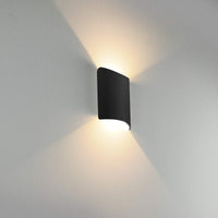 1 x RAW Customer Returns BELLALICHT LED wall light indoor up down warm white, 12W LED wall lamp outdoor waterproof IP65 aluminum modern light wall light wall lighting for living room bedroom hallway staircase bathroom, black - RRP €19.13