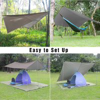 1 x RAW Customer Returns Unigear Rain Cover Tarp Rain Fly Tent Canopy Waterproof Hiking Shelter Foldable Lightweight Waterproof Protection Against Rain Snow Sun When Camping. - RRP €35.38