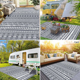 1 x RAW Customer Returns SHACOS Outdoor Carpet Weatherproof Gray 150x240cm Balcony Carpet Waterproof Outdoor Carpet Plastic Outdoor Carpet Garden Carpet Camping Carpet for Outdoor, Indoor, Terrace - RRP €39.34