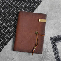 1 x RAW Customer Returns Wonderpool Leather A5 Diary Notebook Ring Binder with Pen Refillable Folder Writing Paper Spiral Business Notepads Vintage Cover for Office Plan Travel Personal Organizer a- Coffee, A5  - RRP €19.39