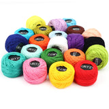 1 x RAW Customer Returns Kurtzy Colorful Crochet Yarn 42 Balls , 2 Crochet Hooks Included 1mm 2mm , Each Thread Ball Weights 10g 0.35oz , Total 2520m 2755 Meters of Colorful Cotton Yarn - RRP €27.99