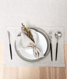 1 x RAW Customer Returns Linen Linen Dinner Napkins 45 x 45 cm, 100 Linen Cloth Napkins Set of 6, for Parties Christmas Thanksgiving Weddings, Machine Washable - RRP €27.22