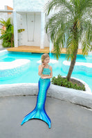 1 x RAW Customer Returns shepretty mermaid tail for swimming for children with mermaid fin, BlackM10,150 - RRP €46.38