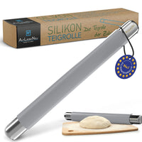 1 x RAW Customer Returns ALTLIEBENEU rolling pin - practical and hygienic silicone and stainless steel, rolling pin without handles - non-stick effect, easy to clean - versatile for fondant and dough - quality durability - RRP €19.97