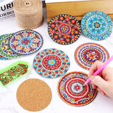 2 x Brand New PCS Diamond Painting Coasters Reusable DIY Mandala Cup Coasters Diamond Painting Adult Diamond Painting Sets for Crafts for Cups, Vases, Candles Decoration - RRP €22.68