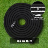 1 x RAW Customer Returns 2WAYZ Flexible Garden Hose 15m - Durable Expandable, with Multifunctional Spray Gun, Ideal for Garden Irrigation, Lightweight Kink-Resistant, Black HL 10 - RRP €25.2