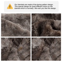 1 x Brand New PiccoCasa Sherpa blanket microfiber bedspread two-sided plush fluffy blanket as sofa blanket couch blanket sofa throw living room blanket brown 130x160cm - RRP €46.45