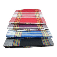 1 x RAW Customer Returns Turkish sauna towel. 80x175 cm made of cotton. Set of 4 with red, blue, purple and black. Checkered. Traditional hammam towel, beach towel, bath towel, hand towel, yoga towel, peshtemal, travel towel, lounger towel - RRP €22.18