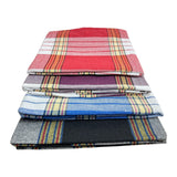 1 x RAW Customer Returns Turkish sauna towel. 80x175 cm made of cotton. Set of 4 with red, blue, purple and black. Checkered. Traditional hammam towel, beach towel, bath towel, hand towel, yoga towel, peshtemal, travel towel, lounger towel - RRP €22.18