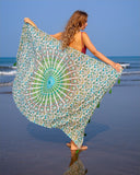 1 x RAW Customer Returns Mandala Life ART women s sarong, pareo, bikini cover-up, beach towel, wrap skirt, tapestry wrap scarf, neckerchief - high-quality rayon - soft and light - RRP €25.55