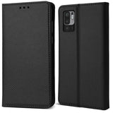 1 x Brand New Moozy Case for Xiaomi Redmi Note 10 5G and Poco M3 Pro 5G, Black - Flip Case Book Cover Smart Magnetic Case Flip Cover with Stand and Card Holder, Card Wallet - RRP €12.99