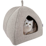 2 x RAW Customer Returns Docatgo Closed Internal Cat Kennel - Soft Cat Niche 2 1 Multipurpose Machine Washable 38 x 38 x 40 cm Dark Gray - RRP €51.64