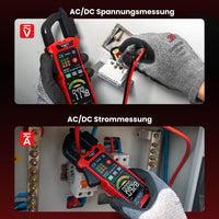 1 x RAW Customer Returns KAIWEETS Digital Intelligent Clamp Meter, Professional Current Clamp, AC DC Current Measurement Voltage Temperature NCV Inrush, KC602 - RRP €55.99