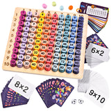 1 x Brand New Remione 1x1 Learning Game Multiplication Board Multiplication Table Multiplication Math Learning Game Montessori Children s Counting Toy Arithmetic and Learning Game for Playful Children Morandi - RRP €19.2