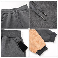 1 x RAW Customer Returns Yuson Girl Tracksuit Pants Women Fleece Sweatpants High Waist Loose Thermal Trousers Women s Winter Classic Jogger Sweatpants with Drawstring and Pockets Dark Grey, XXL  - RRP €28.76