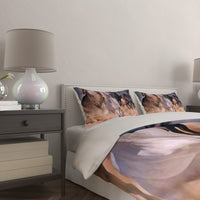 1 x RAW Customer Returns JEFFEL Horse bed linen set 135 x 200 cm, children s bed linen, horse motif 3D animal motif, microfibre, very soft, children s bed linen set with duvet cover and pillowcase 135 x 200 cm, horse-2  - RRP €29.99