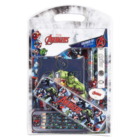 2 x Brand New Marvel Set of Avengers School Supplies with A4 Notebook, Notebook, Pencil Case, Colored Pencils, Set of 12 Children s Novelty Stationery Items, Gift Idea for Boys with Captain America and Iron Man - RRP €23.12