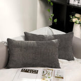 1 x Brand New TAN.TOMI Set of 2 Decorative Cushion Covers Solid Color Sofa Cushion Covers Different Colors - RRP €11.16