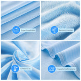 1 x RAW Customer Returns Marchpower summer blanket microfiber Arc-Chill, self-cooling cooling blanket with Japanese Q-Max 0.4, cool and cozy, 2 in 1 double-sided soft blanket sofa blanket travel blanket 150 200cm blue  - RRP €39.99