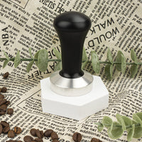 1 x RAW Customer Returns Ezebesta 53 mm coffee tamper black aluminum handle and 304 stainless steel base espresso barista stamp for portafilter coffee machine accessories - RRP €17.99